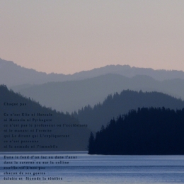 Fjord, Juneau, Alaska. Poème à l'humain.