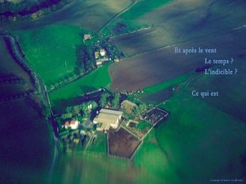 Ferme du Lazio, en atterrissant  Fiumicino, Rome, Italie. Pome  la vie.