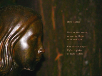 La Jeune Fille du Bourg-de-Four,  Genève. Poème  la tendresse.